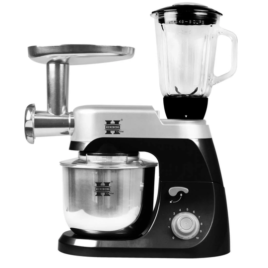 Køkkenmaskine med Kødkværn og Blender, 5 L - Sort