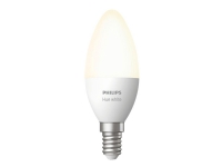 Philips Hue White - LED-lyspære - form: stearinlys - E14 - 5.5 W (tilsvarende 40 W) - klasse F - blødt varmt hvidt lys - 2700 K
