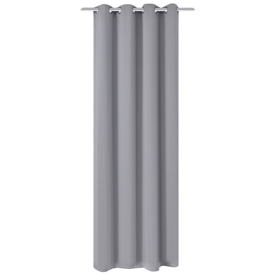 vidaXL mørklægningsgardin med metalsnøreringe 270x245 cm grå