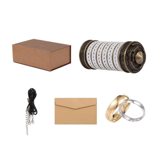 Da Vinci-koden, Cryptex med Ringe - Guld og Hvid