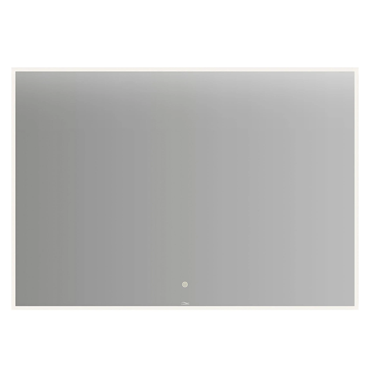 Linn Bad Vange Speil med Lyramme og Farget Kant Hvit Matt / 100cm