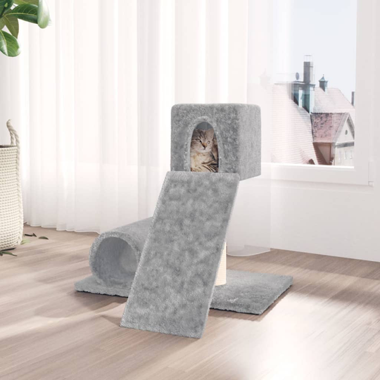 vidaXL kradsetræ med sisalstolpe 59 cm lysegrå