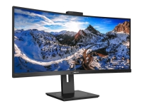 Philips P-line 346P1CRH - LED-skærm - kurvet - 34 - 3440 x 1440 WQHD @ 100 Hz - VA - 500 cd/m² - 3000:1 - DisplayHDR 400 - 4 ms - HDMI, DisplayPort, USB-C - højtalere - sort struktur