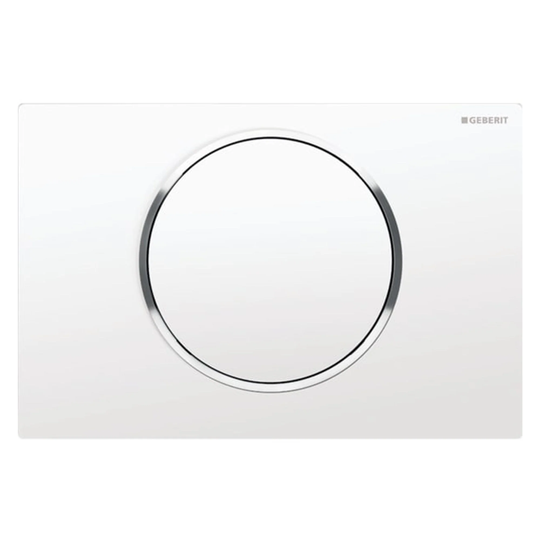 Geberit Sigma 10 Betjeningsplate Hvit / Krom