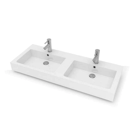 Vikingbad IDA D46 Std Møbelservant B60-150cm - H10cm Hvit / 120cm Dobbel