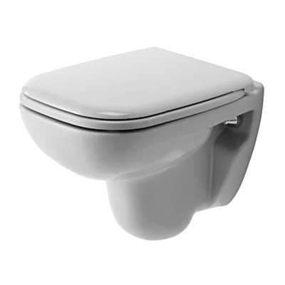 Duravit D-Code Compact vegghengende toalett med HygieneGlaze, hvit