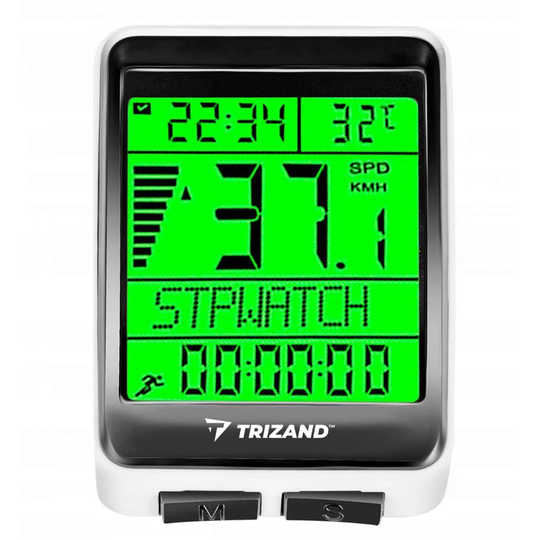 Cykelcomputer med LCD display - Vandtæt