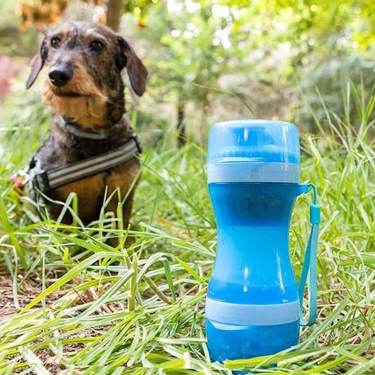 Bærbar Vandflaske og Madskål til Hund