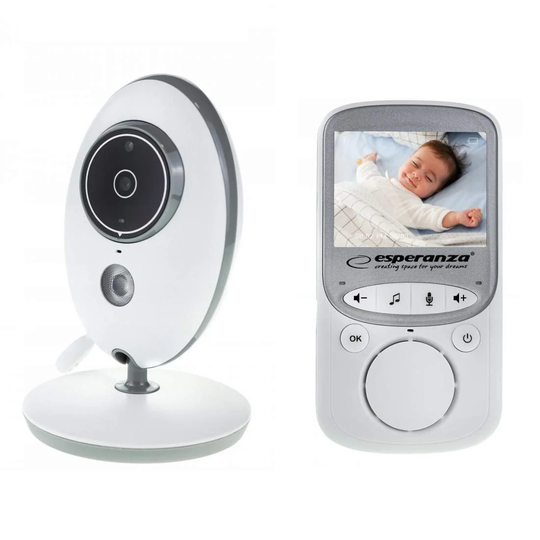 Babyalarm med 2,4" LCD-skærm