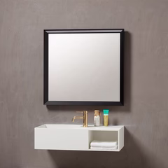 Loevschall Verona B60-80cm Speil med Ramme - Svart Matt 60cm