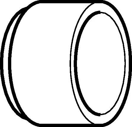 40 mm Tilkoblingsuttak sort PEH Geberit