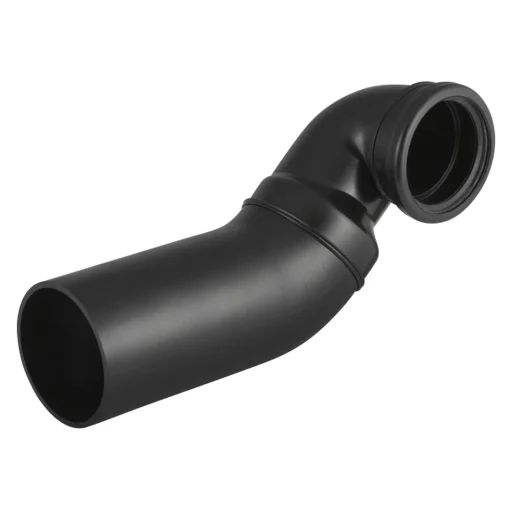 110 mm x 90 ° Vegg toalettbend høyre svart PEH Geberit