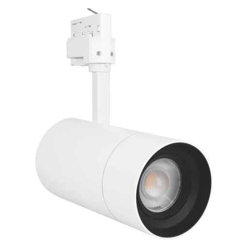 Tracklight 3F Spot Zoom 25W 3000K, Ra97, 1500 lumen, hvit