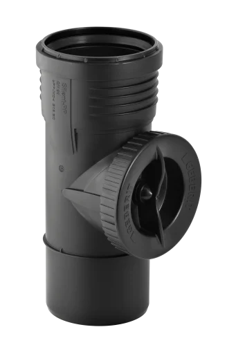 110 mm x 90 ° Rengjøringsrør Silent PP Geberit