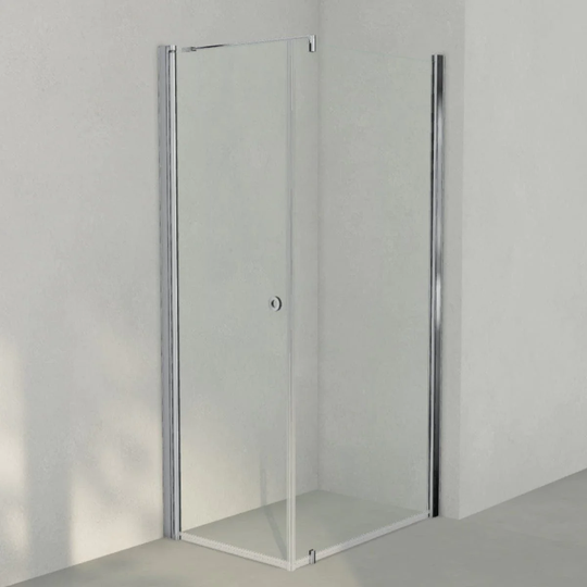 INR Iconic Nordic Rooms Dusjhjørne Linc 13 Original Krom / 70x100cm Klart Glass