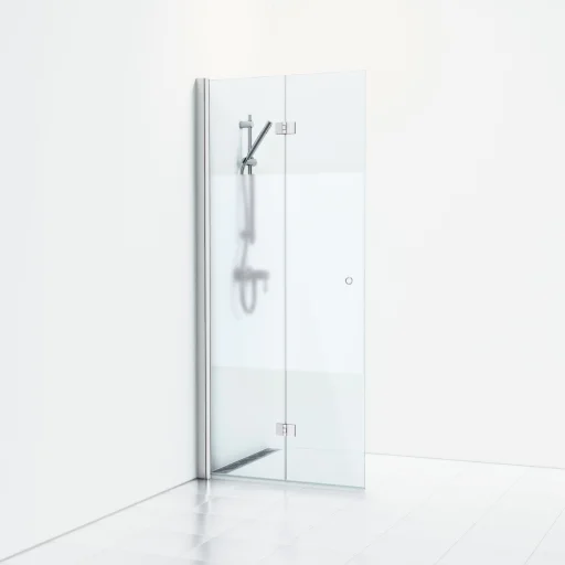 Svedbergs Skoga foldeskjermevegg 67 cm, halvfrostet glass/matt alu
