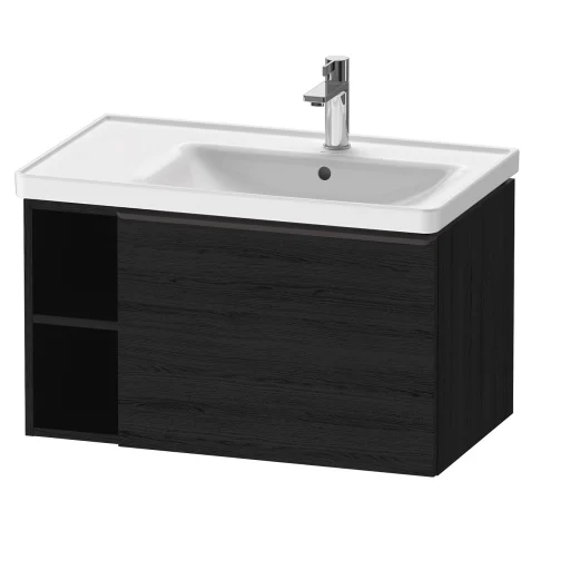 Duravit D-neo veggmontert servantskap 784 x 452 mm i black oak