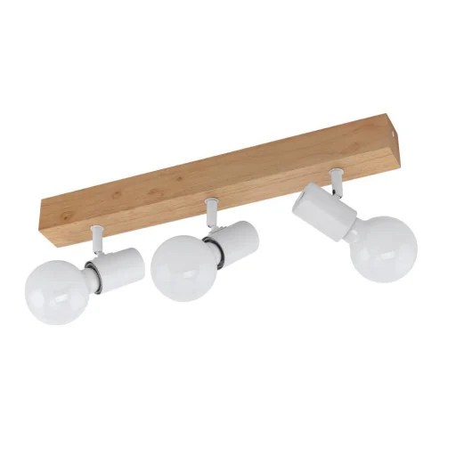 Townshend 3 spot L480 brun/hvit, E27, 3X60W