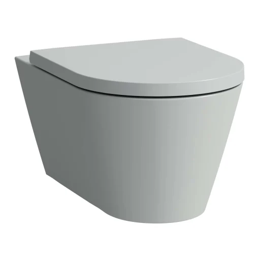 Kartell Laufen vegghengt toalett, rimless, matt grå