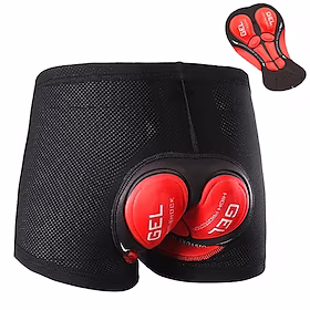Arsuxeo Herre Sykkelundertøy Sykkelshorts 3D polstret shorts Sykkel Fôrede shorts Fjellsykling Veisykling sport 3D Pute Sykling Pustende Hurtigtørkende Grønn R
