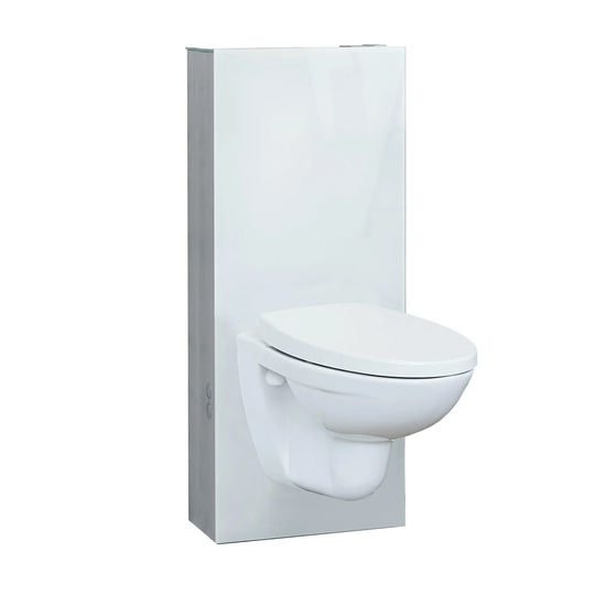 Svedbergs Wc-fixtur Glassbox 120mm Hvit