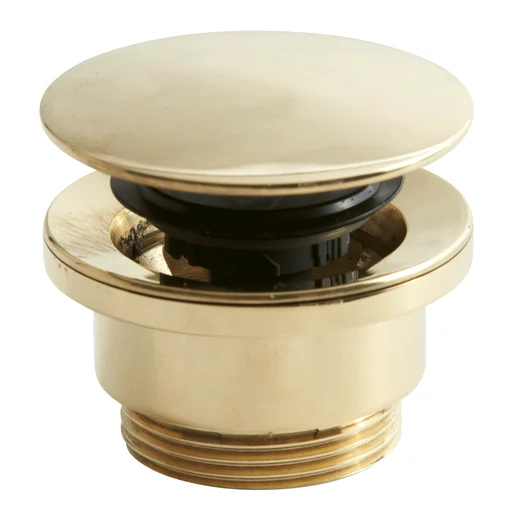 Lavabo Luna push-open bunnventil, Ø63 mm, messing