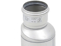 Blücher exec.overg.110-160mm - m.O-ring. AISI 316L.Syrefast stål
