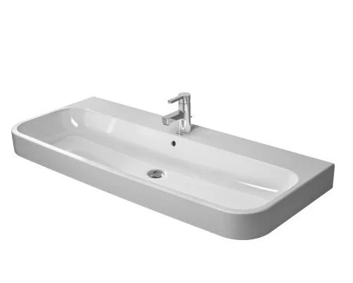 Duravit Happy D.2 Servant m/Tapphull & Overløp - 120x50,5 cm