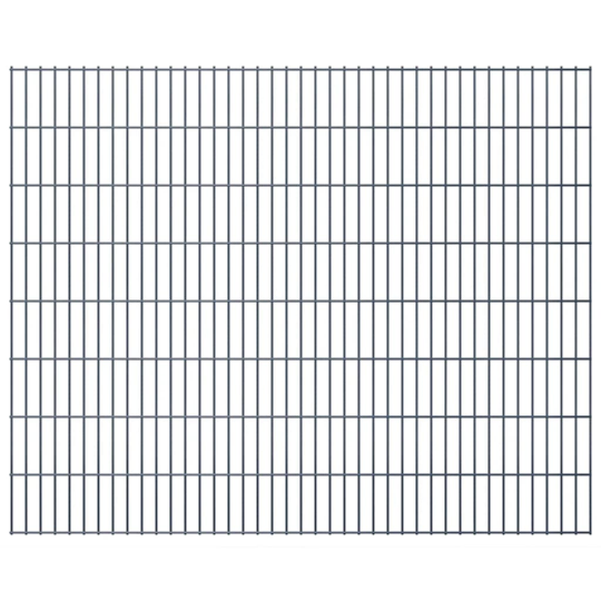 vidaXL havehegnspaneler 2D 2,008x1,63 m 28 m (total længde) grå