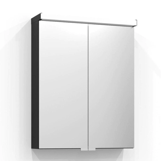 Svedbergs Intro Speilskap M/led+Stikk 55cm / Grafittgrå