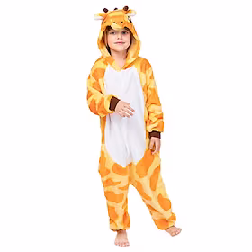 Barne Kigurumi-pysjamas Nattøj Kamuflasje Enhjørning Pika Pika Ensfarget Onesie-pysjamas Cosplay Til Gutter og jenter Jul Pysjamas med dyremotiv Tegnefilm Fest