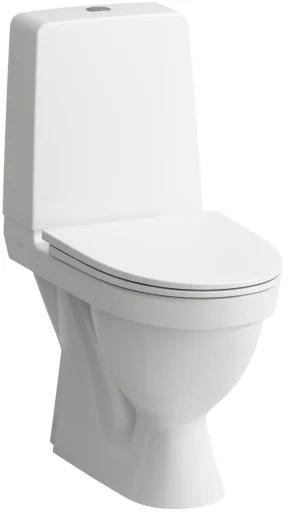 Laufen Kompas toalett m/skjult S-lås & clean coat, til liming, hvit