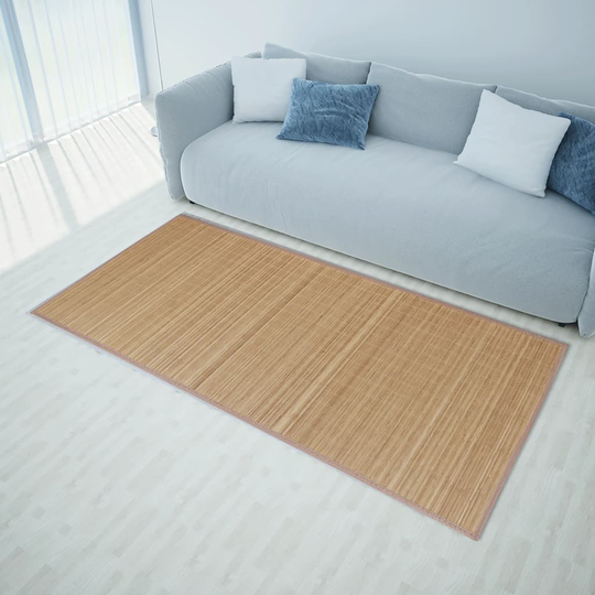 vidaXL bambustæppe 160 x 230 cm brun