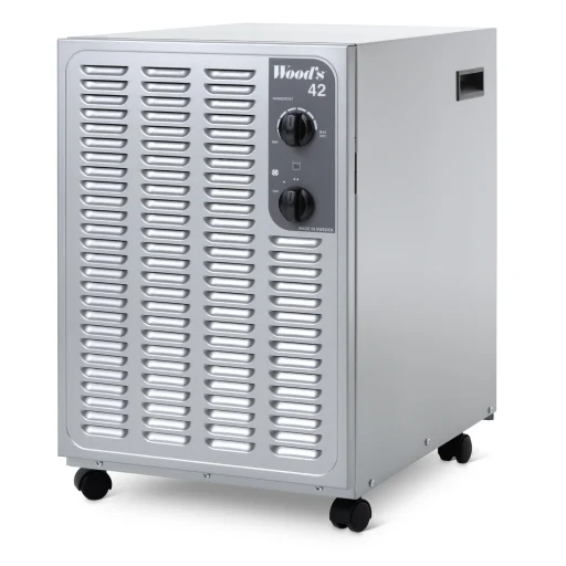 Woods SW42FW avfukter 12 liter/døgn 190 m², sølv/metallfarget