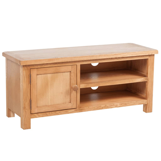 vidaXL tv-skab 103x36x46 cm massivt egetræ