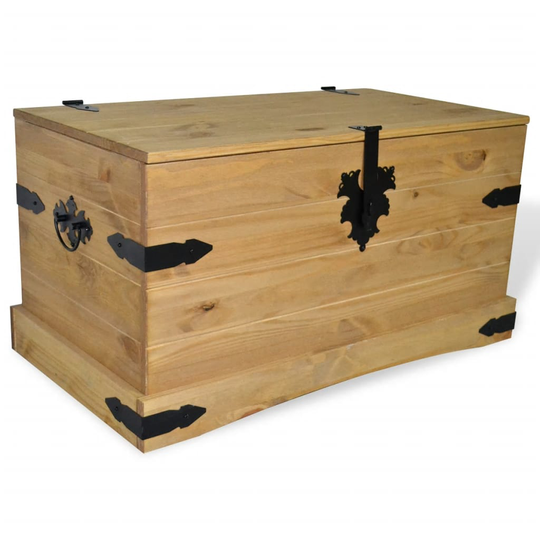 vidaXL opbevaringskiste Corona-serien 91x49,5x47 cm mexicansk fyrretræ