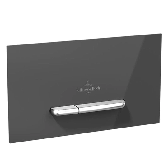Villeroy&Boch Viconnect M300 Trykkplate - Glass Grå