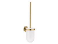 Grohe Essentials væghængt toiletbørste med holder i glas - Poleret Cool Sunrise