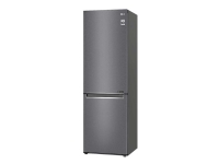 LG GBB61PZGFN - Køleskab/fryser - bund-fryser - Wi-Fi - bredde: 59.5 cm - dybde: 68.2 cm - højde: 186 cm - 341 liter - Klasse D - sølv