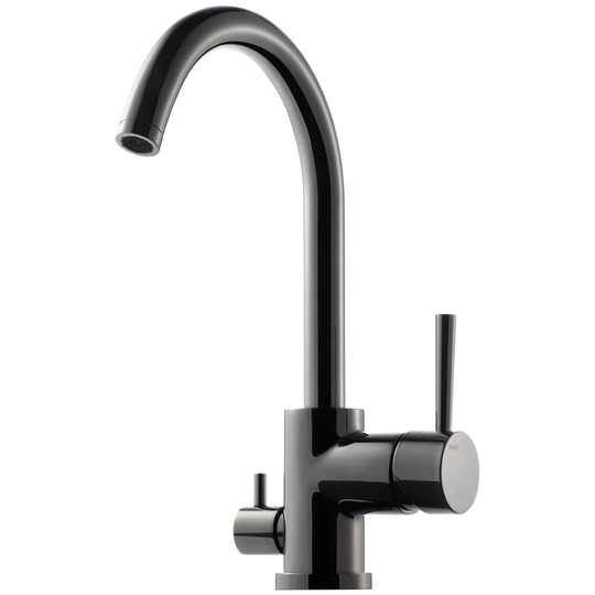 Tapwell Evo184 Kjøkkenarmatur Avstengning Black Chrome