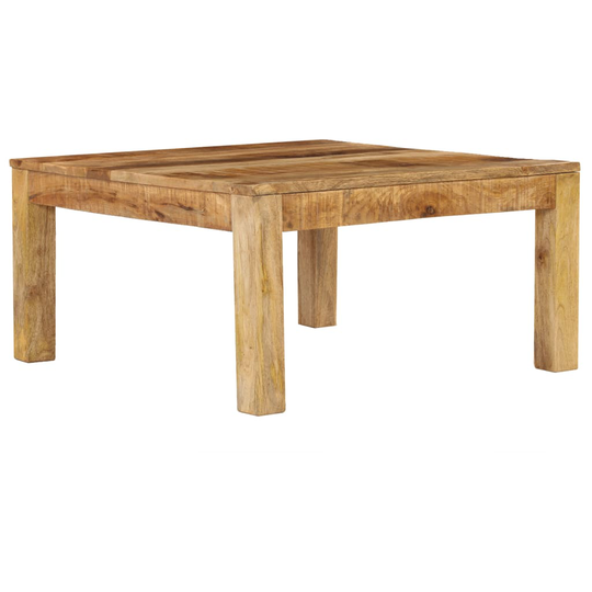 vidaXL sofabord massivt mangotræ 80 x 80 x 40 cm