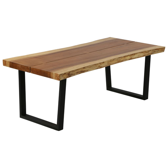 vidaXL sofabord i massivt suartræ 102 x 56 x 41 cm
