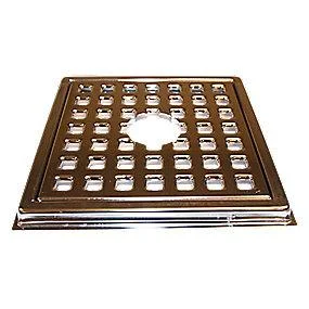 Rist med Ramme 156x156 mm, Rustfri Stål