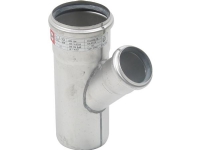 Blücher gr.rør 45gr.75-50mm - strøml.RF AISI 304.Alm RF stål