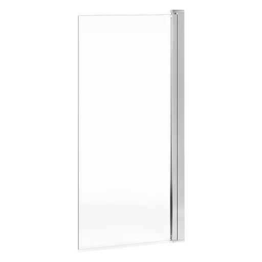 Gustavsberg Square badekarvegg 80 cm, krom profil, klart glass