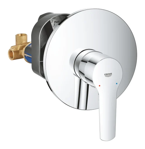 Grohe Start dusjarmatur, innbygging, krom