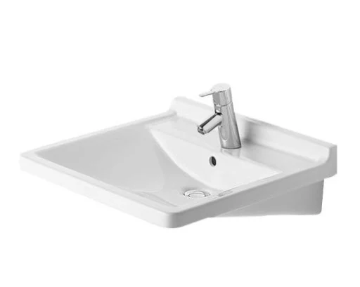 Duravit Starck 3 Vital Servant m/Tapphull & Overløp - 60x54,5 cm