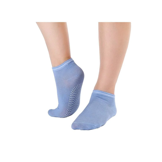 Anti-Slip Yogastrømper - Blå