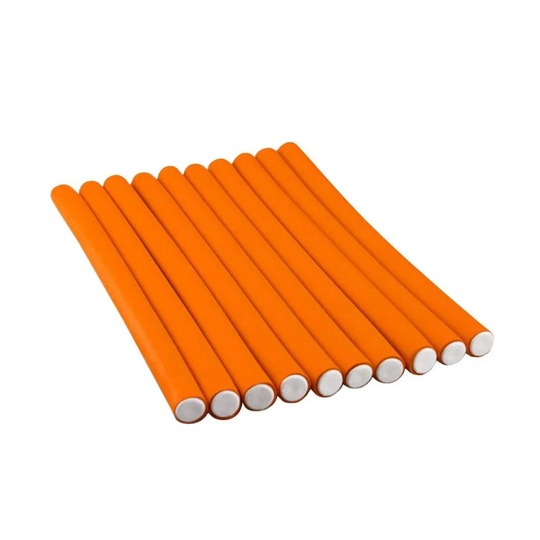 10x Fleksible Curlere - 3 cm - Orange