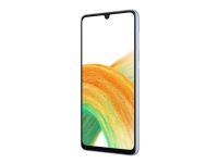 Samsung Galaxy A33 5G - 5G smartphone - dual-SIM - RAM 6 GB / Intern hukommelse 128 GB - microSD slot - OLED-skærm - 6.4 - 2400 x 1080 pixels (90 Hz) - 4x bagkameraer 48 MP, 8 MP, 5 MP, 2 MP - front camera 13 MP - fantastisk blå